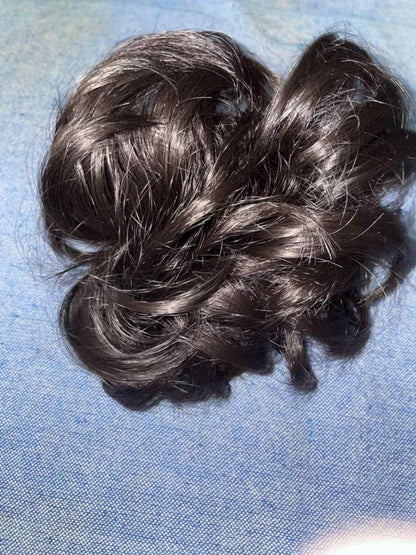 Elastic Artificial Hair Bun Brown & Black (Pack of 2)